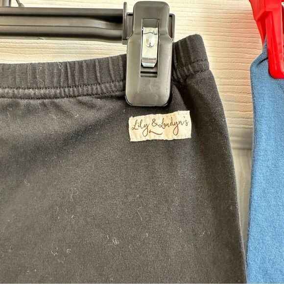 Lily & Londyn's button biker shorts under dresses back blue girls size 6 - Picture 3 of 10